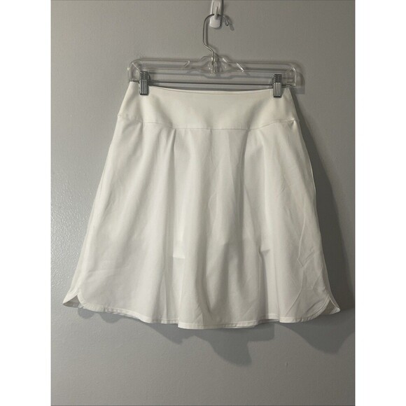 PUMA PWRSHAPE Solid Skirt Small Long White NEW Skort Performance Athletic Golf - Picture 2 of 13